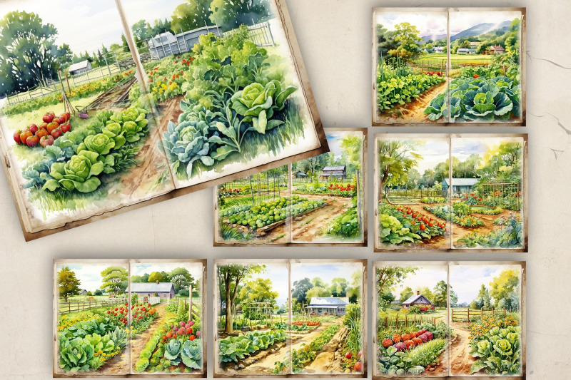 vegetable-garden-junk-journal-pages