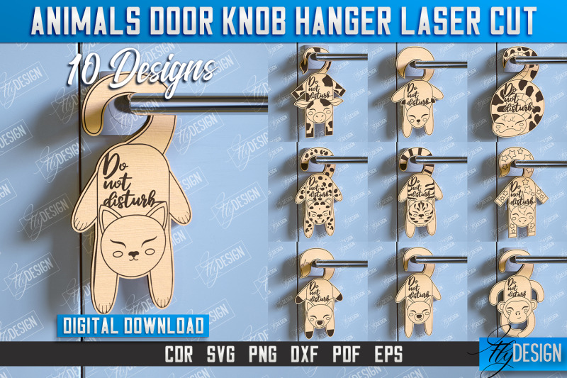 animals-door-knob-hanger-bundle-door-sign-cnc-file