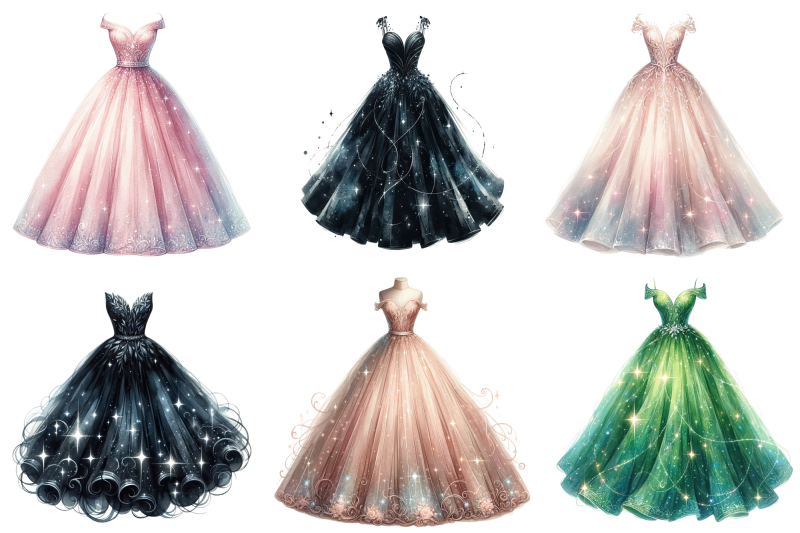 watercolour-prom-dress-clipart