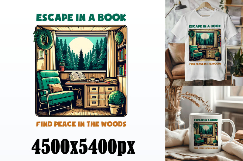 escape-in-a-book-into-the-woods