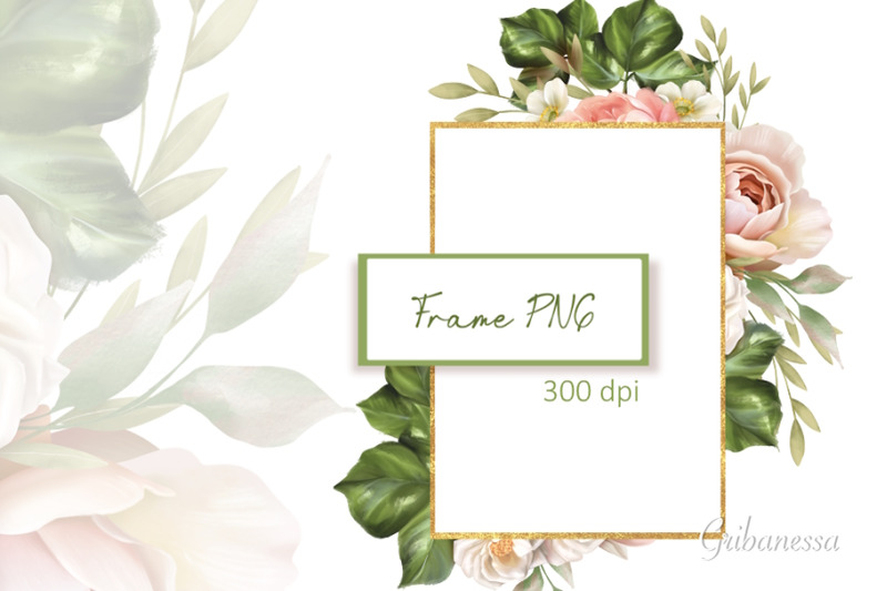 gold-frame-png-frame-with-flowers