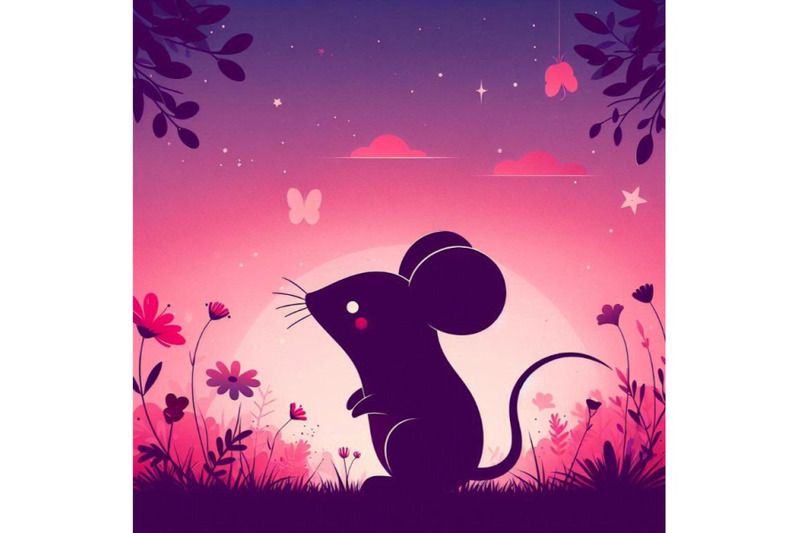 bundle-of-a-cute-cartoon-mouse