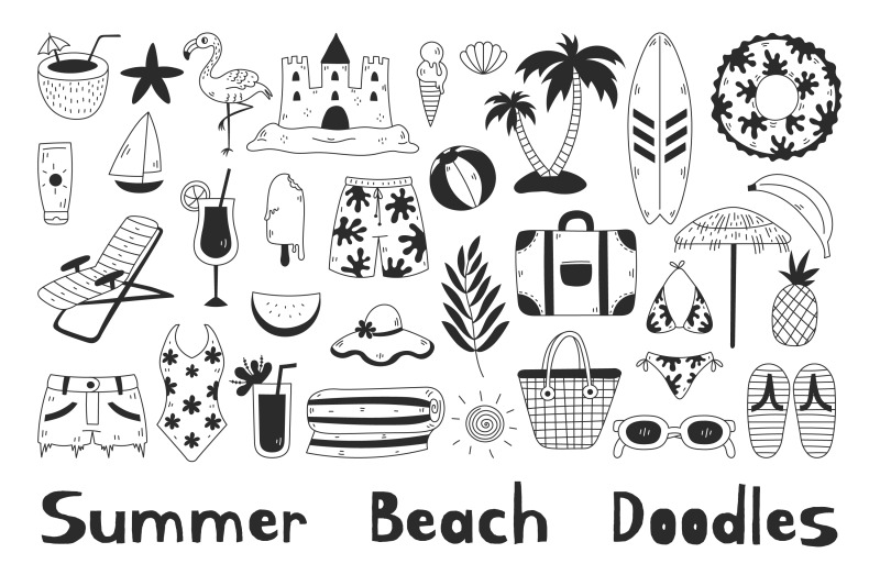 summer-beach-doodles-png-clipart