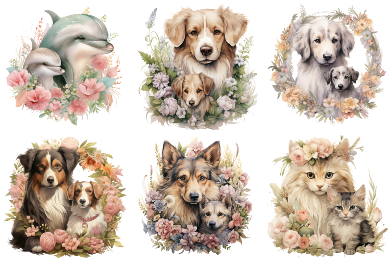 mothers-day-animals-clipart