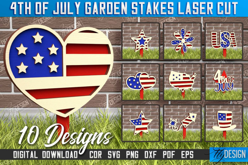 4th-of-july-garden-stakes-bundle-plant-marker-lawn-stakes-cnc