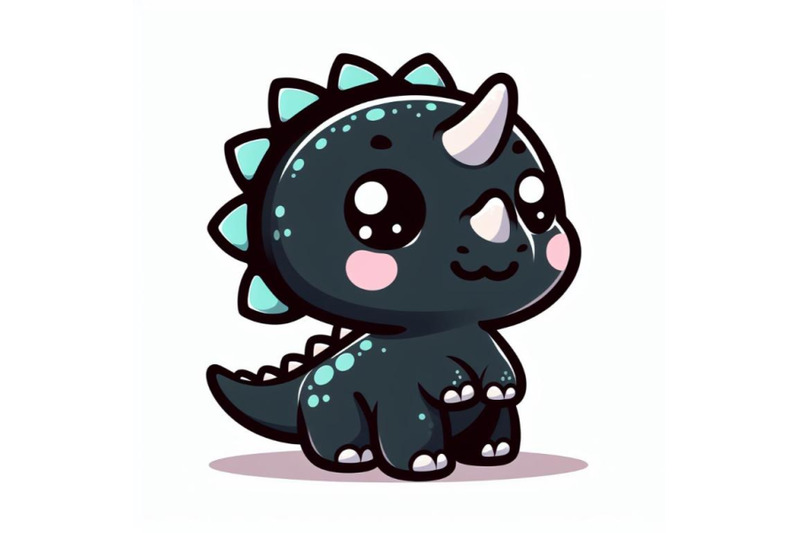 bundle-of-cute-baby-triceratops-cartoon