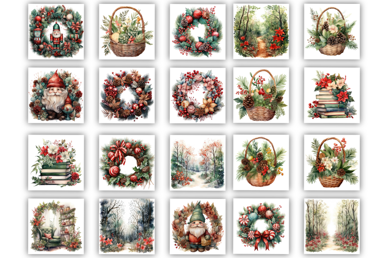 christmas-watercolor-clipart-bundle