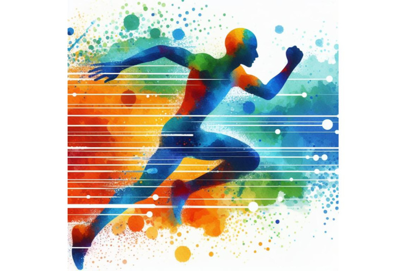 a-bundle-of-watercolor-running-athletes-vector-symbol-sport-and-compe