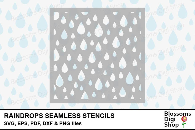 raindrops-seamless-stencils-svg-eps-pdf-dxf-amp-png-files