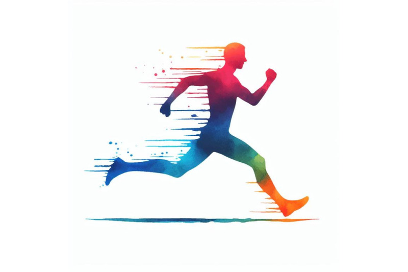 a-bundle-of-watercolor-running-people-in-motion-simple-symbol-of-run