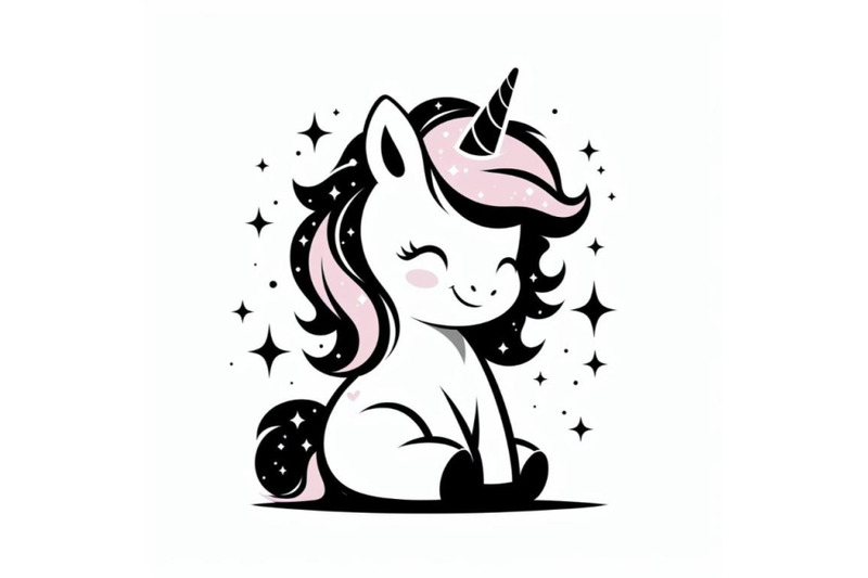 bundle-of-portrait-of-cute-unicorn