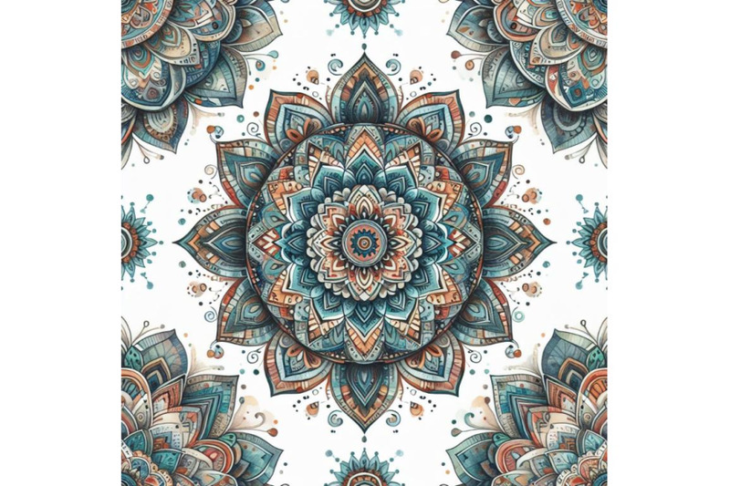 bundle-of-mandala-boho-hand-drawn-seamless-pattern