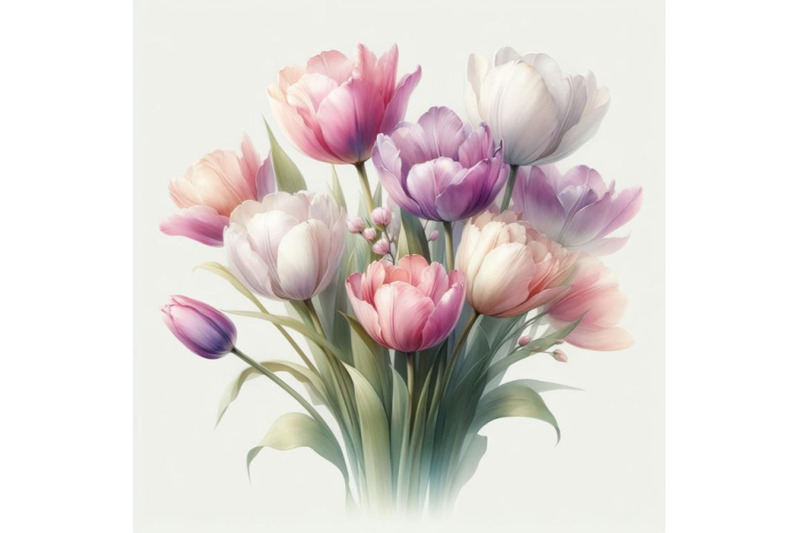 bundle-of-beautiful-tulips-for-mother-s-day-on-light-background