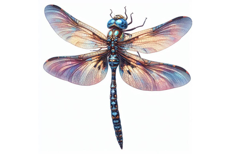 bundle-of-beautiful-big-dragonfly-isolated