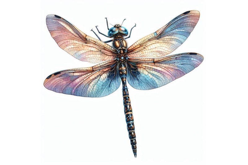 bundle-of-beautiful-big-dragonfly-isolated