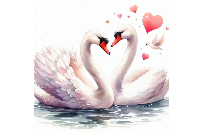 bundle-of-art-romantic-swan-couple-art-love-couple-of-swans