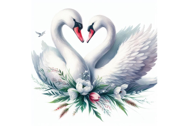 bundle-of-art-romantic-swan-couple-art-love-couple-of-swans