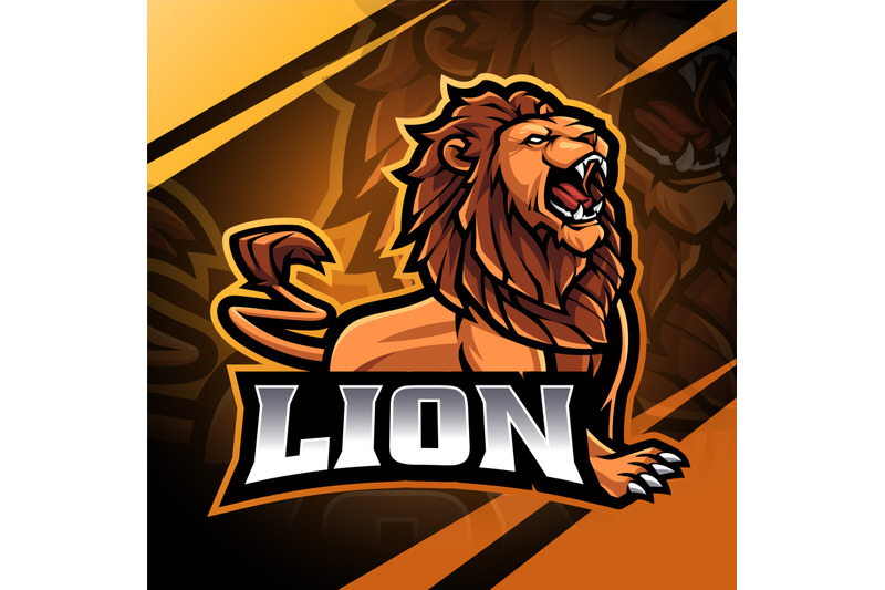 lion-esport-mascot-logo-design