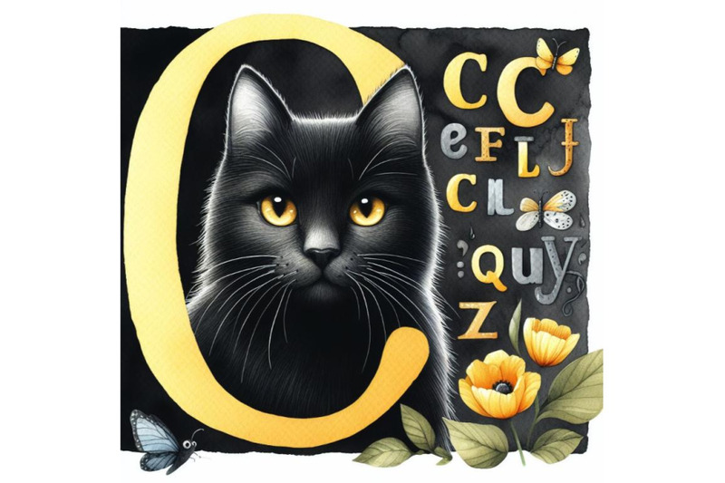 bundle-of-animal-alphabet-c-with-cat