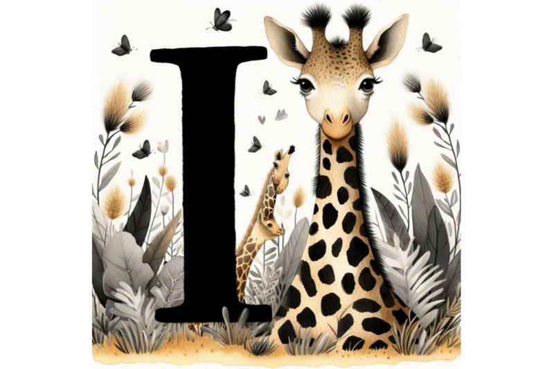 bundle-of-animal-alphabet-i-with-giraffe