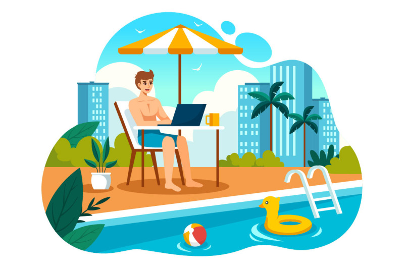 10-working-in-a-swimming-pool-illustration