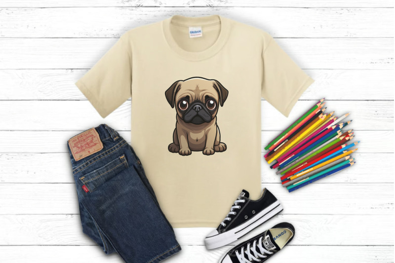 cartoon-little-puppies-tshirt-sticker