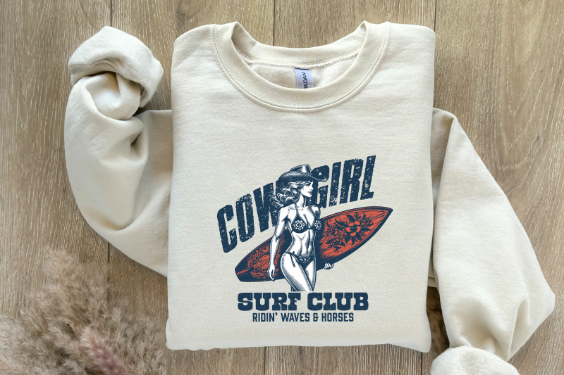 cowgirl-surf-club-png-coastal-western-shirt-design-retro-beach-cowgirl-country-summer-vibes-pink-cowgirl-trendy-western-summer