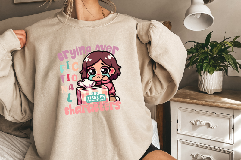 crying-over-fictional-characters-png-trendy-vintage-bookish-art-book-lover-shirt-design-funny-bookish-design-for-t-shirts-stickers-mugs