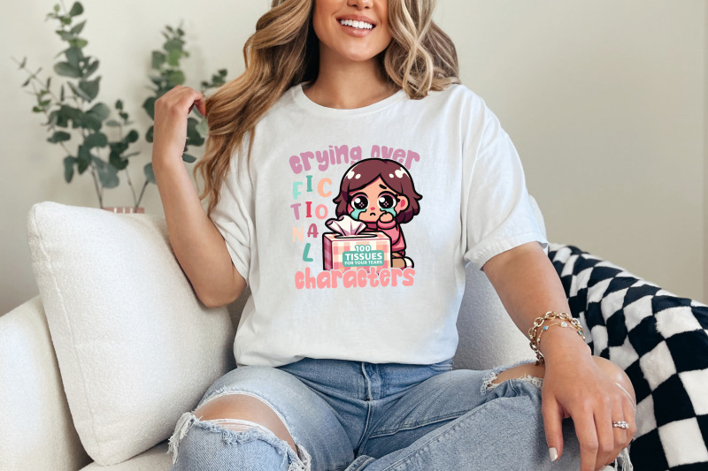 crying-over-fictional-characters-png-trendy-vintage-bookish-art-book-lover-shirt-design-funny-bookish-design-for-t-shirts-stickers-mugs