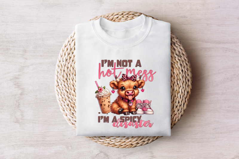 cute-highland-cow-sticking-out-tongue-png-i-039-m-not-a-mess-leopard-bow-cow-funny-positive-design-highland-cow-t-shirt-instant-download