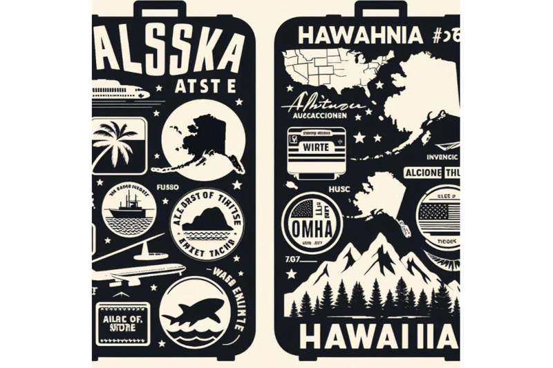 a-bundle-of-alaska-hawaii-retro-state-facts-luggage-stickers