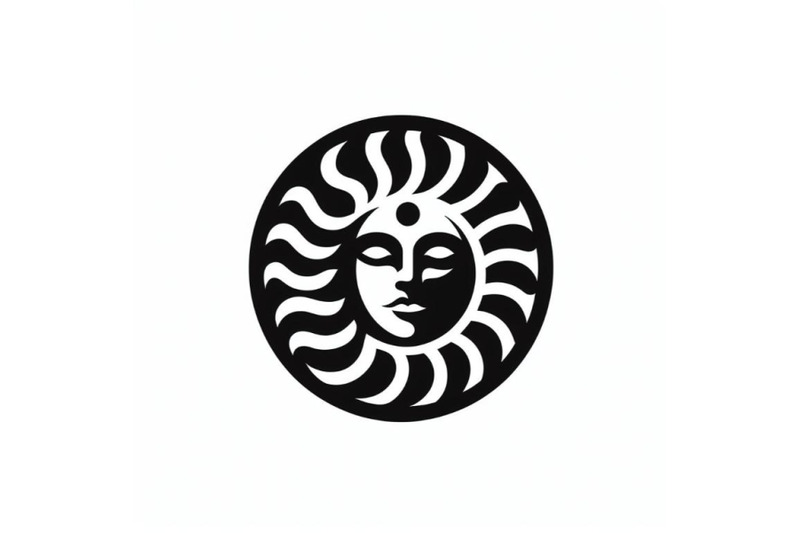 a-bundle-of-art-of-a-sun-logo-with-isolated-background