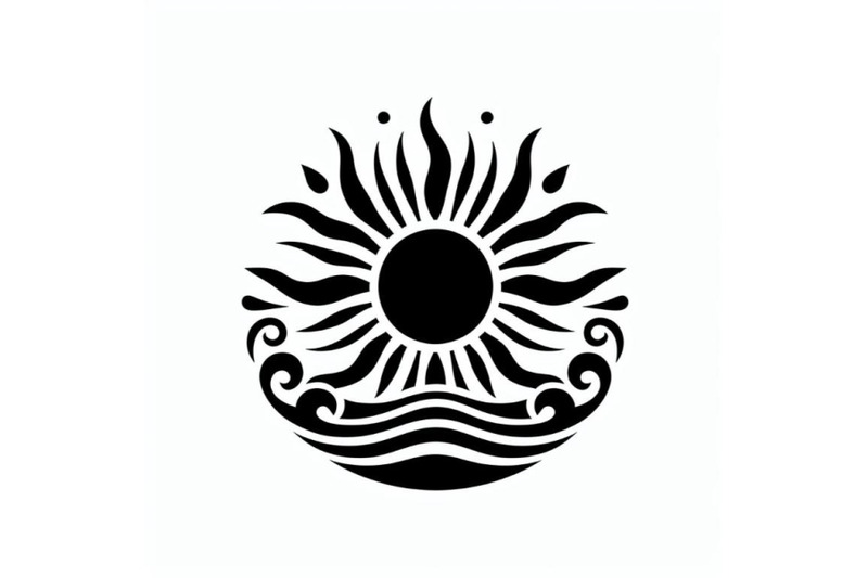 a-bundle-of-art-of-a-sun-logo-with-isolated-background