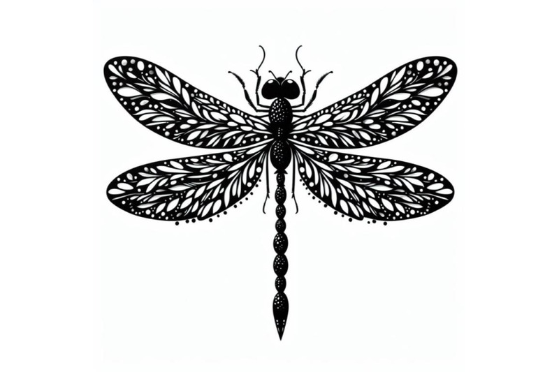 a-bundle-of-black-and-white-hand-made-dragon-fly