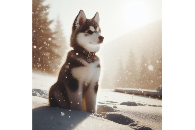 a-bundle-of-cute-adorable-husky-in-snowfall