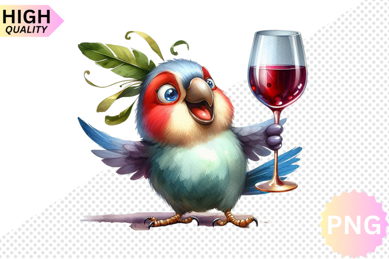 funny-bird-with-wine-glass-clipart