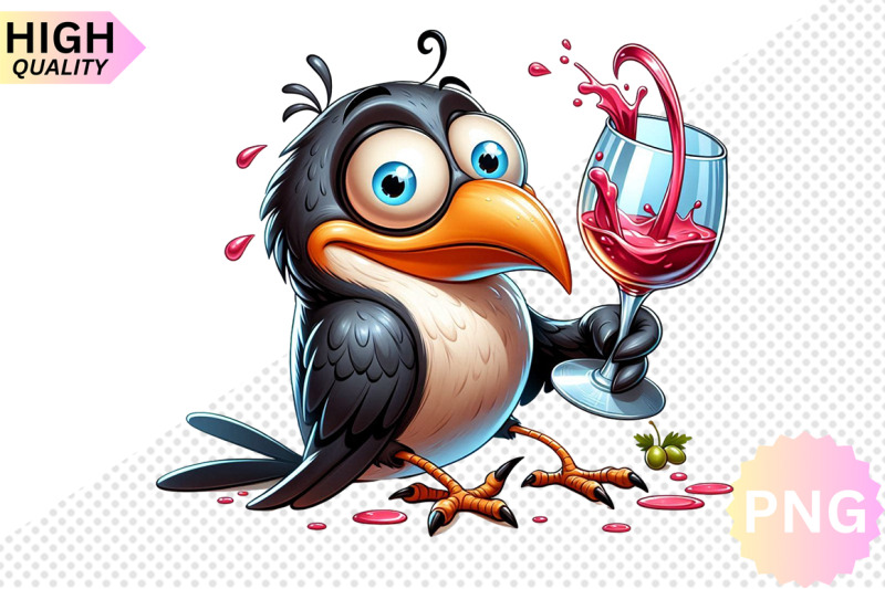 funny-bird-with-wine-glass-clipart