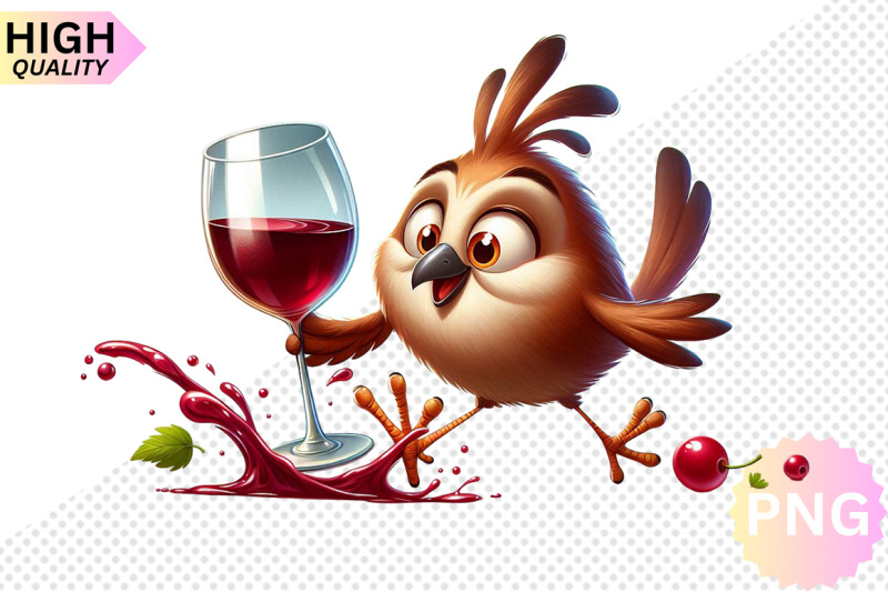 funny-bird-with-wine-glass-clipart