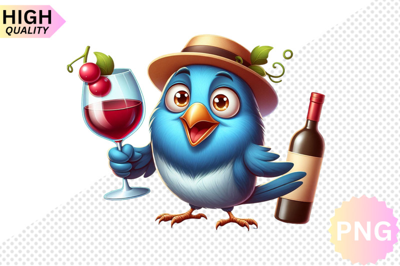 funny-bird-with-wine-glass-clipart