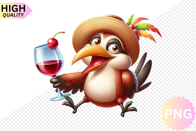 funny-bird-with-wine-glass-clipart