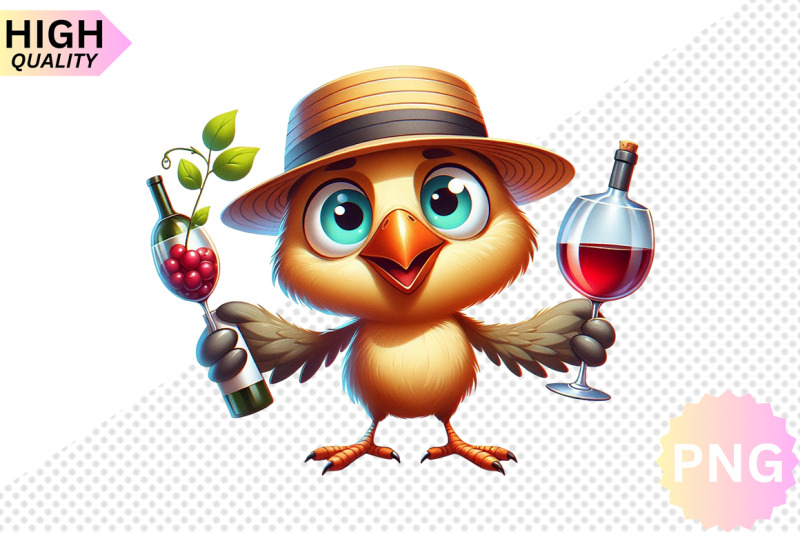 funny-bird-with-wine-glass-clipart