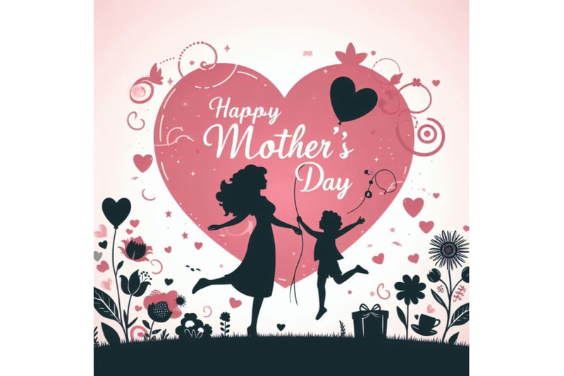 a-bundle-of-happy-mother-day-heart-background