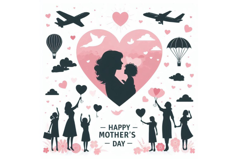 a-bundle-of-happy-mother-day-heart-background