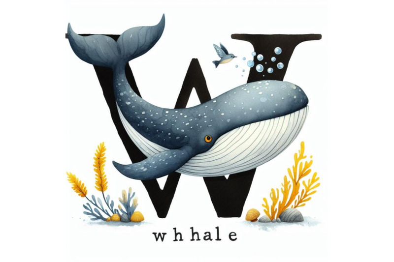 bundle-of-animal-alphabet-w-with-whale