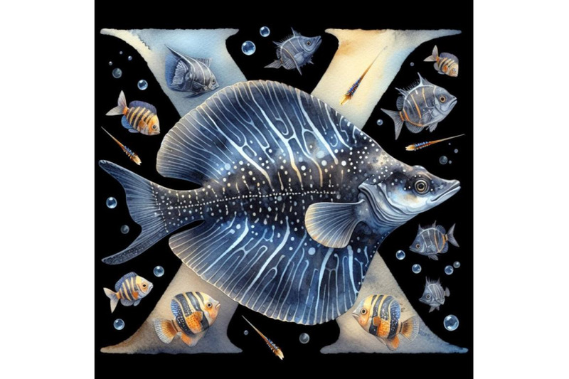 bundle-of-animal-alphabet-x-with-x-ray-fish