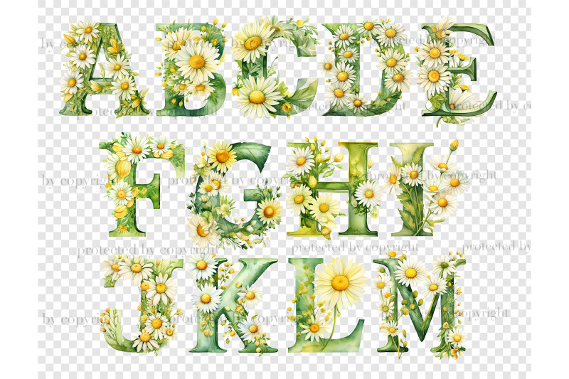 daisies-alphabet-clipart-floral-letters