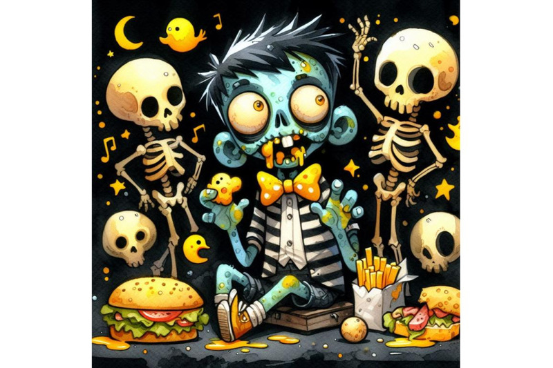 bundle-of-cartoon-funny-zombie-character