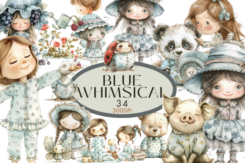 blue-whimsical-cute-clipart