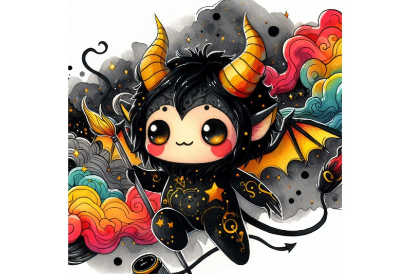 bundle-of-cute-and-colorful-cartoon-demon