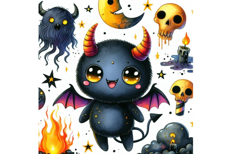 bundle-of-cute-and-colorful-cartoon-demon